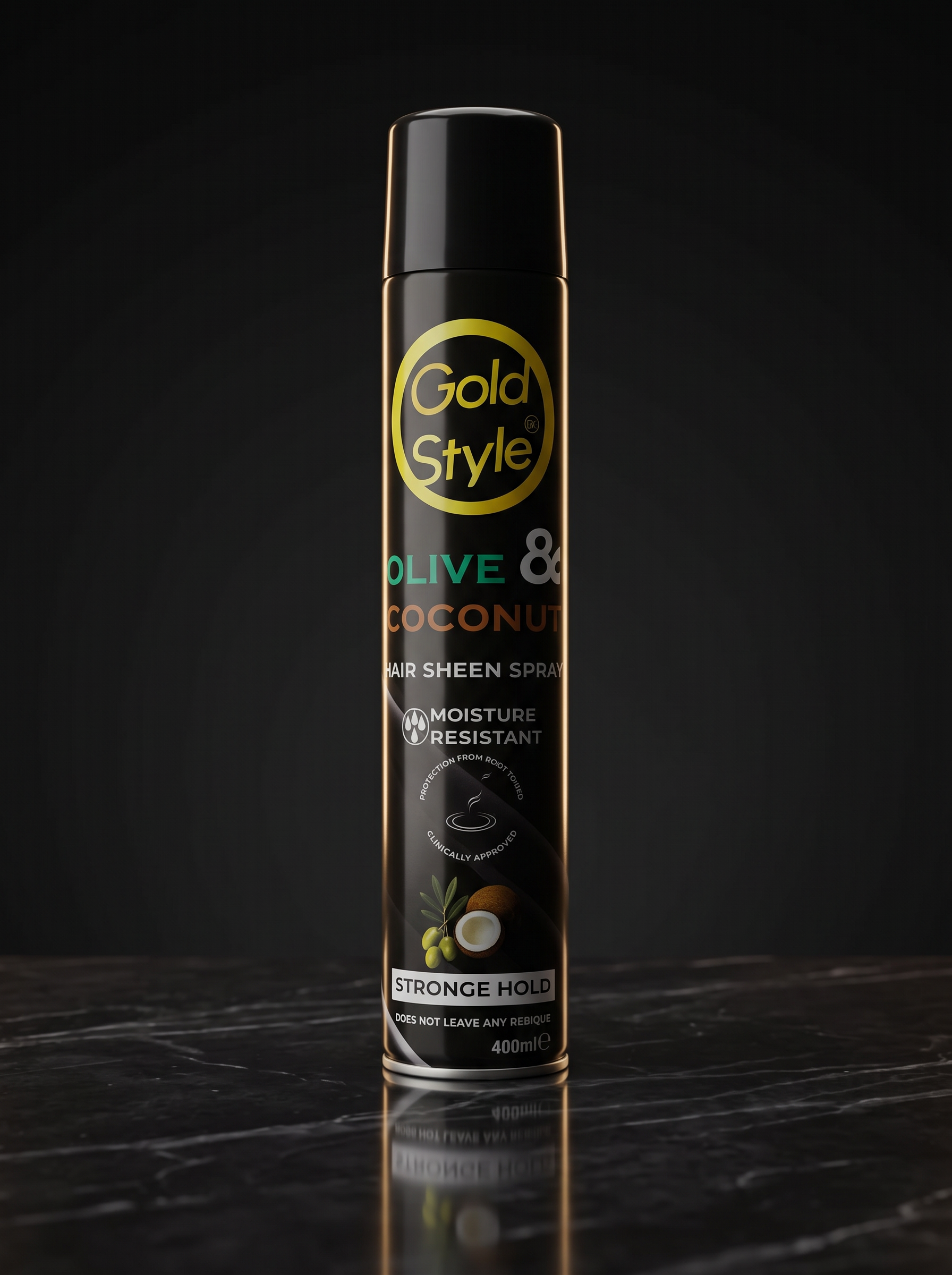 Gold Style Hair Sheen Spray Olive & Coconut