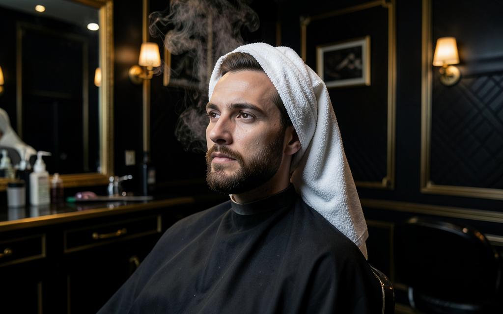 Klassischer Service mit Handtuch